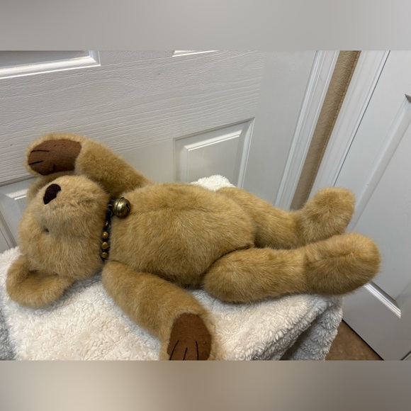 Boyd’s Conjoined Bear Griffin Bearsly 20” With Leather Brass Studded Bell Collar - Picture 8 of 13